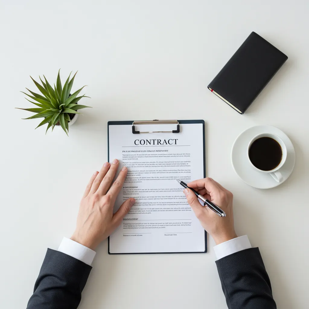 Signature d'un contrat de love money pour formaliser et sécuriser un accord entre proches