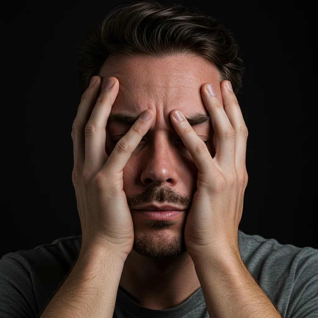 Gros plan sur les signaux physiques du burnout : fatigue et tension