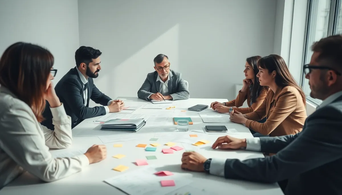 Équipe commerciale B2B identifiant et corrigeant les erreurs du tunnel de vente