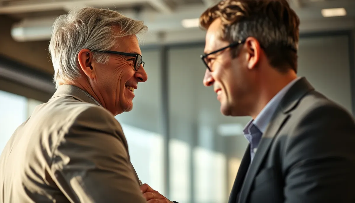 Manager en session de coaching individuel avec un collaborateur dans une atmosphère bienveillante